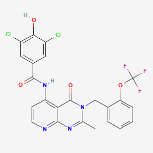 molecular formula C23H15Cl2F3N4O4 B12380247 Hsd17B13-IN-58 