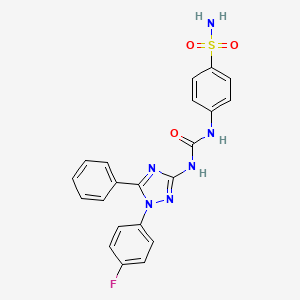 molecular formula C21H17FN6O3S B12380302 hCA/VEGFR-2-IN-1 