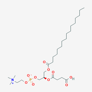 molecular formula C28H54NO10P B12380303 1-Palmitoyl-2-succinyl-sn-glycerophosphorylcholine 