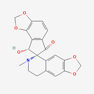 molecular formula C20H17NO6 B12380332 (5R,8'R)-8'-hydroxy-6-methylspiro[7,8-dihydro-[1,3]dioxolo[4,5-g]isoquinoline-5,7'-8H-cyclopenta[g][1,3]benzodioxole]-6'-one 