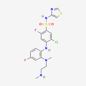 molecular formula C19H20ClF2N5O2S2 B12380354 Aneratrigine CAS No. 2097163-74-9