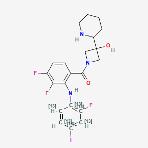 molecular formula C21H21F3IN3O2 B12380395 Cobimetinib-13C6 (racemate) 