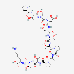 molecular formula C55H92N14O23 B12380414 H-Pro-Thr-Thr-Asp-Ser-Thr-Thr-Pro-Ala-Pro-Thr-Thr-Lys-OH 