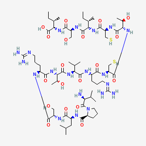 molecular formula C65H118N20O19S2 B12380421 H-Val-Pro-Leu-Ser-Arg-Thr-Val-Arg-Cys-Thr-Cys-Ile-Ser-Ile-OH 