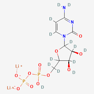 molecular formula C9H13Li2N3O11P2 B12380436 Cytidine diphosphate-d13 (dilithium) 