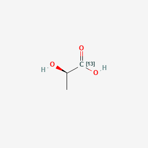 molecular formula C3H6O3 B12380453 (2R)-2-hydroxy(113C)propanoic acid 