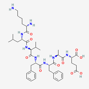 molecular formula C43H64N8O10 B12380461 Klvffae 