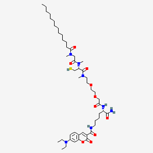 molecular formula C48H79N7O10S B12380471 mgc(3Me)DEAC 