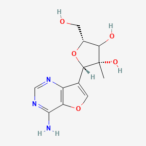 molecular formula C12H15N3O5 B12380479 Antiviral agent 44 