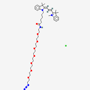 molecular formula C46H69ClN6O8 B12380490 Cy3-PEG7-Azide 