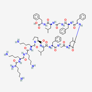 molecular formula C87H132N18O15 B12380517 The K4 peptide 