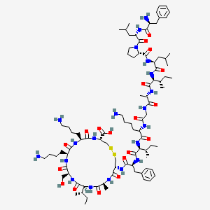 molecular formula C88H144N20O19S2 B12380525 Des(8-14)brevinin-1PMa 