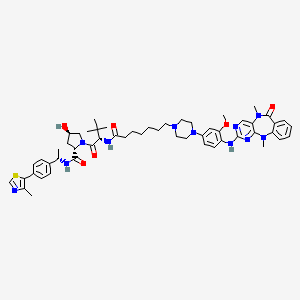 molecular formula C54H69N11O6S B12380543 Protac ppm-3 