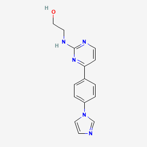 2-[[4-(4-Imidazol-1-ylphenyl)pyrimidin-2-yl]amino]ethanol