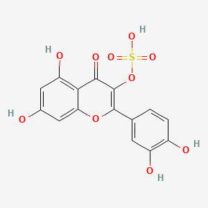 molecular formula C15H10O10S B1238056 槲皮素 3-硫酸盐 CAS No. 60889-05-6