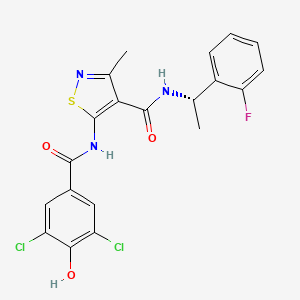 molecular formula C20H16Cl2FN3O3S B12380582 Hsd17B13-IN-60 