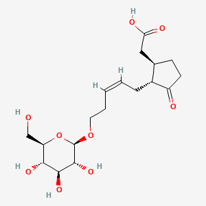 2-[(1R,2R)-3-oxo-2-[(Z)-5-[(2R,3R,4S,5S,6R)-3,4,5-trihydroxy-6-(hydroxymethyl)oxan-2-yl]oxypent-2-enyl]cyclopentyl]acetic acid