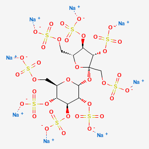 molecular formula C12H14Na8O35S8 B12380628 Sucrose octasulfate (sodium) 