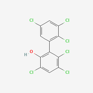 molecular formula C12H4Cl6O B1238064 2,2',3,3',5,5'-Hexachloro-6-biphenylol CAS No. 74443-64-4