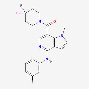 molecular formula C20H19F3N4O B12380646 CB2 PET Radioligand 1 