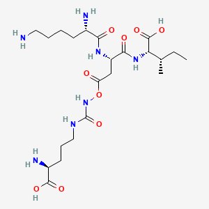 molecular formula C22H41N7O9 B12380664 Acetyl tripeptide-30 citrulline 