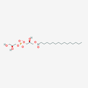 molecular formula C22H44O9P- B1238068 1-Myristoyl-2-hydroxy-SN-glycero-3-[phospho-rac-(1-glycerol)] 