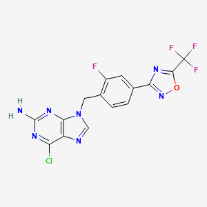 molecular formula C15H8ClF4N7O B12380692 Hdac-IN-64 