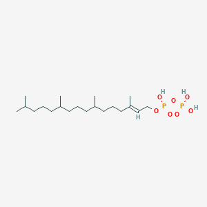 molecular formula C20H42O7P2 B1238070 (E)-3,7,11,15-四甲基十六碳-2-烯-1-二磷酸酯 