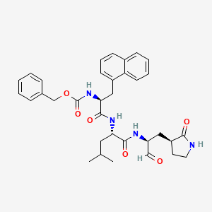 Cbz-1Nal-Leu-Ala((S)-2-oxopyrrolidin-3-yl)-al