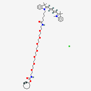 molecular formula C57H83ClN4O10 B12380727 Cy5-PEG7-SCO 