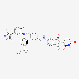 molecular formula C43H44N6O5 B12380742 AR/BET protein degrader-1 