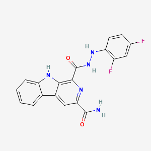 molecular formula C19H13F2N5O2 B12380764 Gamma-Glutamyl Transferase-IN-2 