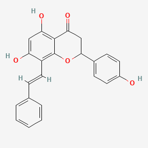 molecular formula C23H18O5 B12380779 DH-8P-DB 