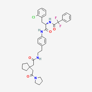 molecular formula C38H43ClF2N4O4 B12380780 IL-17 modulator 8 