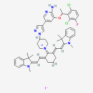 molecular formula C53H57Cl2FIN7O B12380846 IR-Crizotinib 