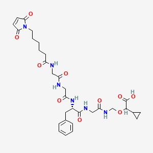 molecular formula C31H40N6O10 B12380873 MC-GGFG-NH-CH2-O-CH2-cyclopropane-COOH 