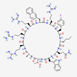 molecular formula C75H108FN25O13 B12380894 Cyclorasin 9A5 