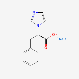 sodium;(2S)-2-imidazol-1-yl-3-phenylpropanoate