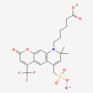 molecular formula C22H23F3KNO7S B12380905 AF430 carboxylic acid 