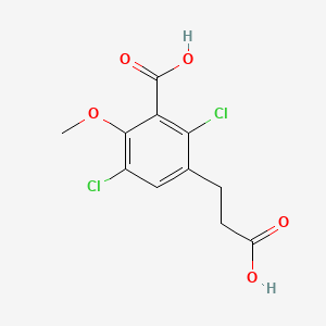 molecular formula C11H10Cl2O5 B12380909 Dicamba-propionic acid 