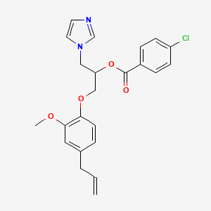 molecular formula C23H23ClN2O4 B12380927 Antifungal agent 69 