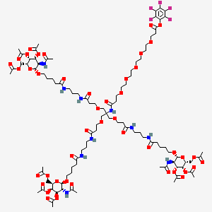 molecular formula C99H151F5N10O44 B12380943 Tri-GalNAc(OAc)3-Perfluorophenyl 