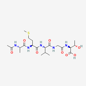 molecular formula C21H37N5O8S B12380949 Ac-Ala-Met-Val-Gly-aThr-OH 