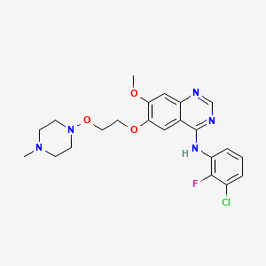 molecular formula C22H25ClFN5O3 B12380996 Egfr-IN-91 