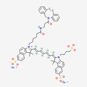 molecular formula C63H62N4Na2O11S3 B12381000 Disulfo-ICG-DBCO (disodium) 