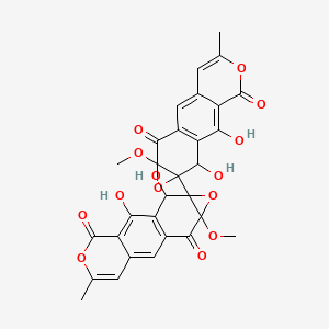 molecular formula C30H22O14 B1238101 Xanthoepocin 