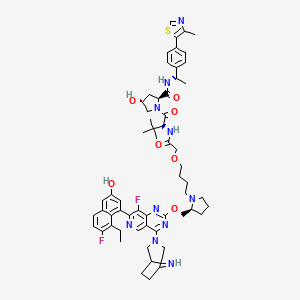 molecular formula C59H72F2N10O7S B12381042 PROTAC KRAS G12D degrader 1 