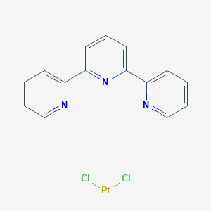 molecular formula C15H11Cl2N3Pt B1238108 Dichloroplatinum;2,6-dipyridin-2-ylpyridine 