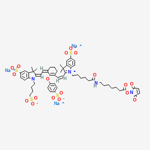 molecular formula C57H65N4Na3O18S4 B12381099 800CW maleimide 