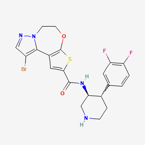 molecular formula C21H19BrF2N4O2S B12381107 Akt/ROCK-IN-1 